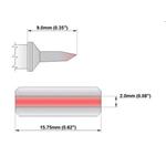 Kleštový pár - čepel 15.75mm (0.62") dlouhy nové - 325°C - 358°C - M60TZ160