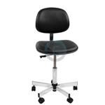 ESD židle 555/610 mm černá, nožní opěrka