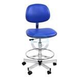 ESD židle 565/820 mm modrá, nožní opěrka