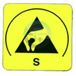 ESD žlutý štítek pro stínící sáčky