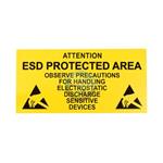 ESD štítek "entering sign", 600x300mm ENG
