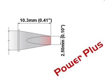 Sekáček 30° 2.5mm (0.10"), Power Plus - 350°C - 39