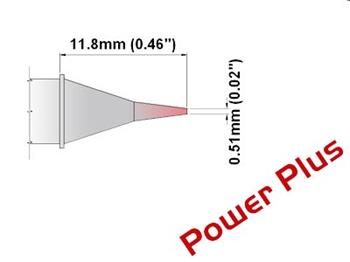 Kónické ostří 0.5mm (0.02"), Power Plus - 325°C -