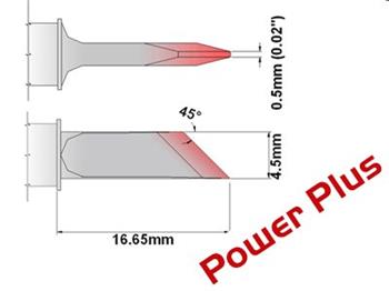 Nůž 4.50mm (0.177"), Power Plus - 325°C - 358°C -
