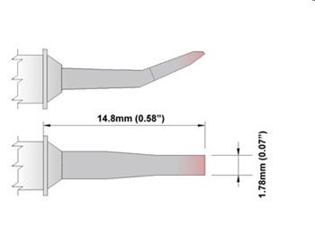 Kleštový pár - Sekáček dlouhý dosah 1.78mm (0.07")