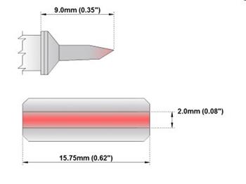 Kleštový pár - čepel 15.75mm (0.62") dlouhý - 420°