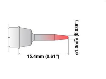 Kónické ostří 1.00mm - 325°C - 358°C - K60CS010