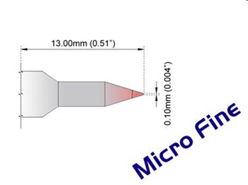 Kónický 0.10mm (0.004") nové - 350°C - 398°C - K75