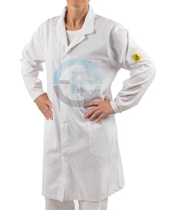 ESD laboratorní plášť FLEX, bílý XS
