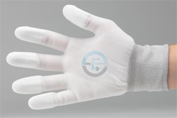 Disipativní nylonové rukavice s PU prsty S