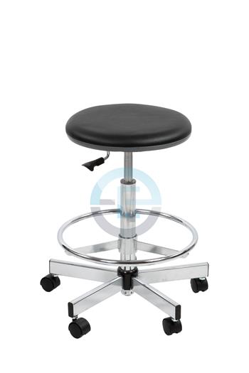 ESD stolička černá 565/820 mm, nožní opěrka