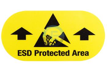 ESD podlahový štítek “ESD PROTECTED AREA” 60x120m